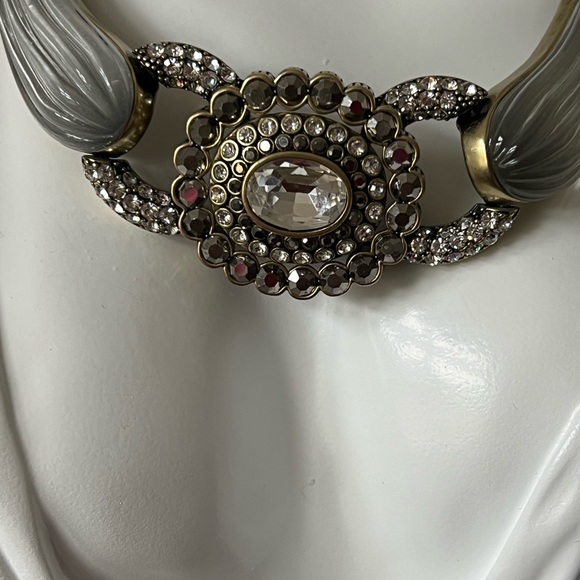 Heidi Daus 🆕 “Collector’s Edition” Crystal & Resin 2 in 1 Convertible necklace - Picture 2 of 8